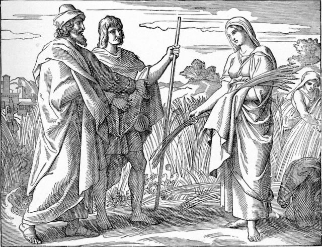 Boaz gives Ruth protection