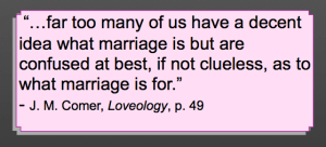 Loveology quote - J. M. Comer