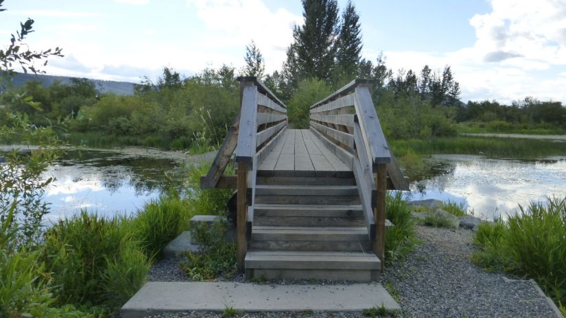 Footbridge in Scout Island Park - Williams Lake BC