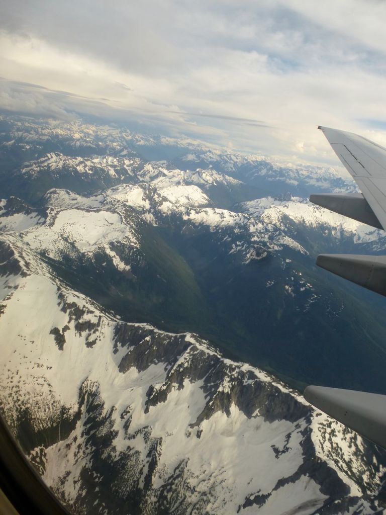 B.C. mountains from the air